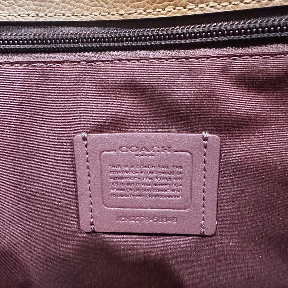 Coach Brown Leather Tote and Wallet Set - Picture 6 of 8